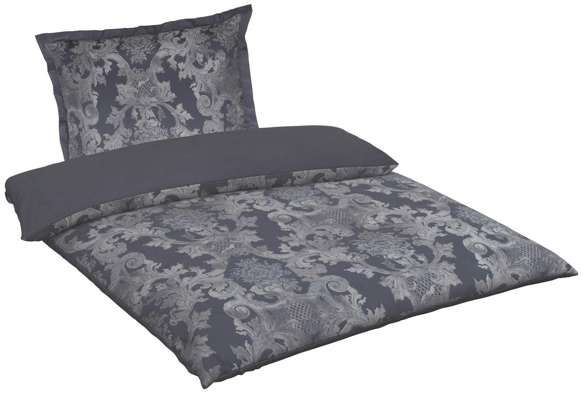 POSTELJINA 140/200 cm  LOUIS XIV.  - bijela/siva, Basics, tekstil (140/200cm) - Curt Bauer