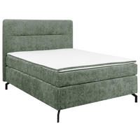 BOXSPRINGBETT 140/200 cm  in Mintgrün  - Schwarz/Mintgrün, Design, Textil/Metall (140/200cm) - Esposa