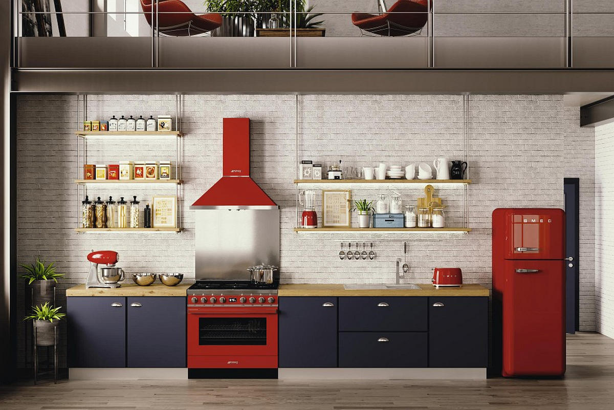 TOASTER  - Chromfarben/Rot, Basics, Metall (31/19,8/19,5cm) - SMEG