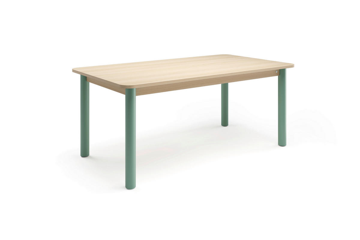 ESSTISCH in Metall, Holzwerkstoff 180/100/76 cm   - Hellbraun/Salbeigrün, Natur, Holzwerkstoff/Metall (180/100/76cm) - Tom Tailor