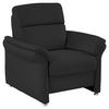 SESSEL in Echtleder Anthrazit  - Anthrazit/Alufarben, Konventionell, Leder/Metall (98/96/92cm) - Beldomo Premium