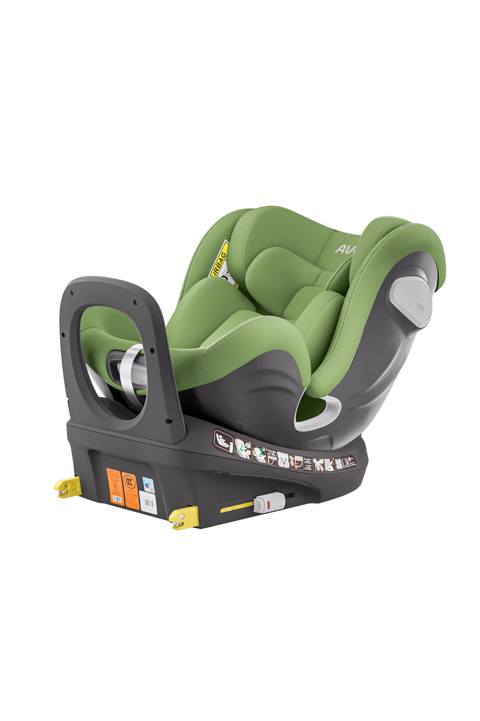 REBOARDER-KINDERSITZ Swan Fix  - Grün, Basics, Kunststoff/Textil (44/77/58.5cm) - AVOVA