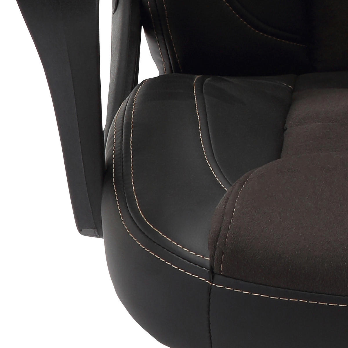 GAMINGSTUHL Schwarz, Dunkelgrau Kunststoff, Textil   - Dunkelgrau/Hellgrau, Design, Kunststoff/Textil (62/109-119/68cm) - MID.YOU
