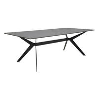 KONFERENČNÝ STOLÍK, čierna, kov, sklo, 115/60/40 cm - čierna, Design, kov/sklo (115/60/40cm)
