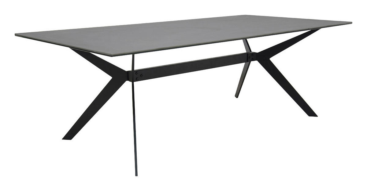 KONFERENČNÝ STOLÍK, čierna, kov, sklo, 115/60/40 cm - čierna, Design, kov/sklo (115/60/40cm)
