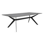 COUCHTISCH Klarglas 115/60/40 cm rechteckig Schwarz  - Schwarz, Design, Glas/Metall (115/60/40cm) - Hom`in