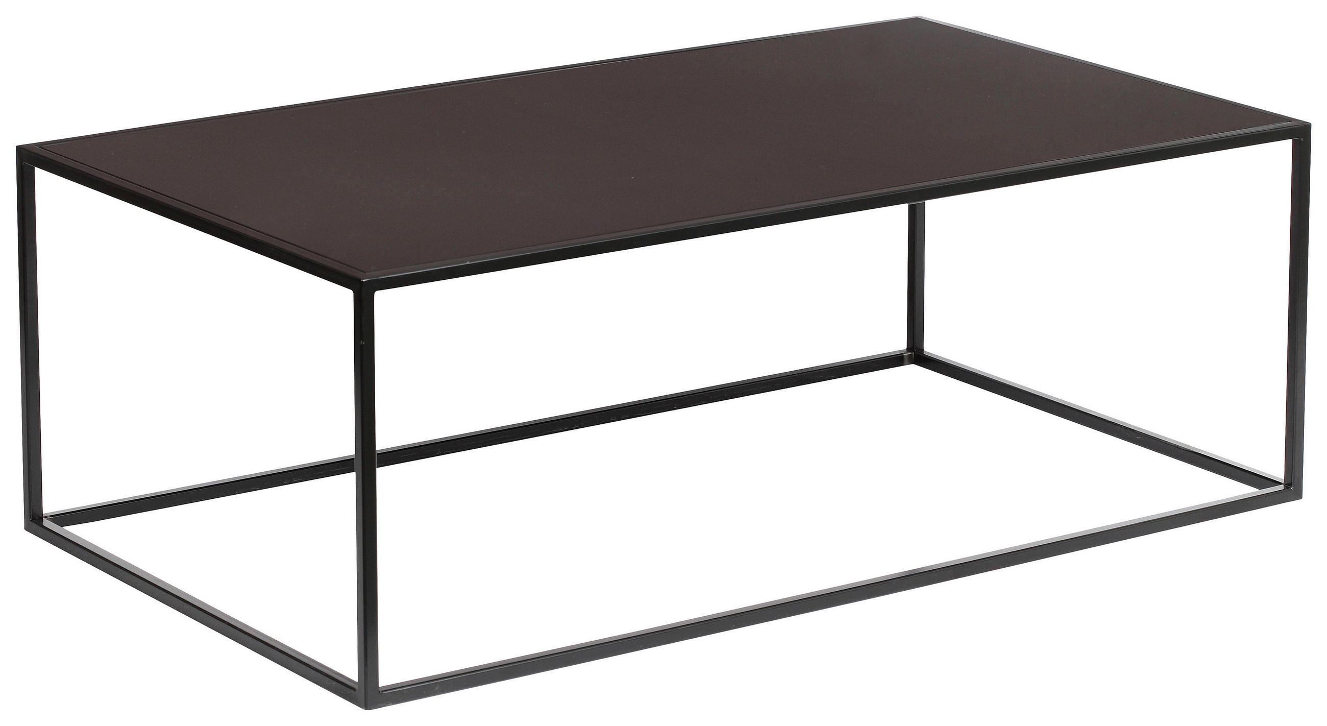 COUCHTISCH 110/60/40 cm rechteckig Schwarz  - Schwarz, Trend, Metall (110/60/40cm) - Carryhome