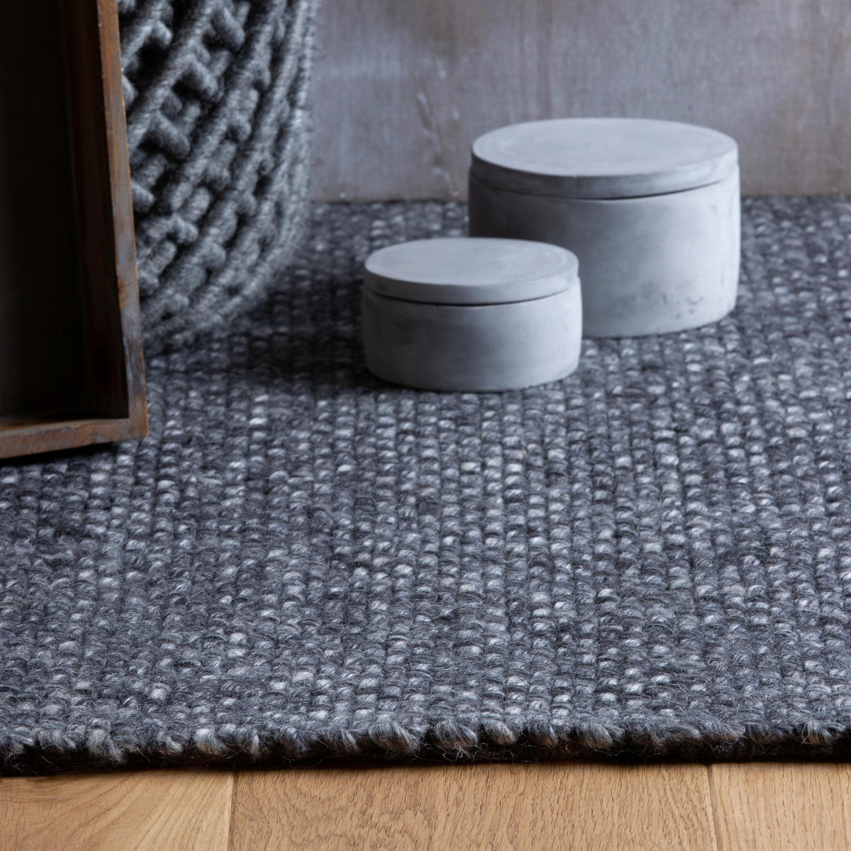 WEBTEPPICH 140/200 cm My Eskil Anthrazit  - Anthrazit, Design, Textil (140/200cm) - Obsession