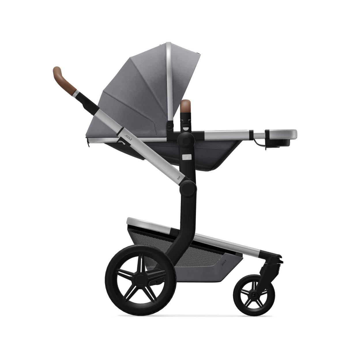SET DJEČJIH KOLICA  Day+  - siva/srebrne boje, Trend, tekstil/metal (59,5/100-111/84cm) - Joolz