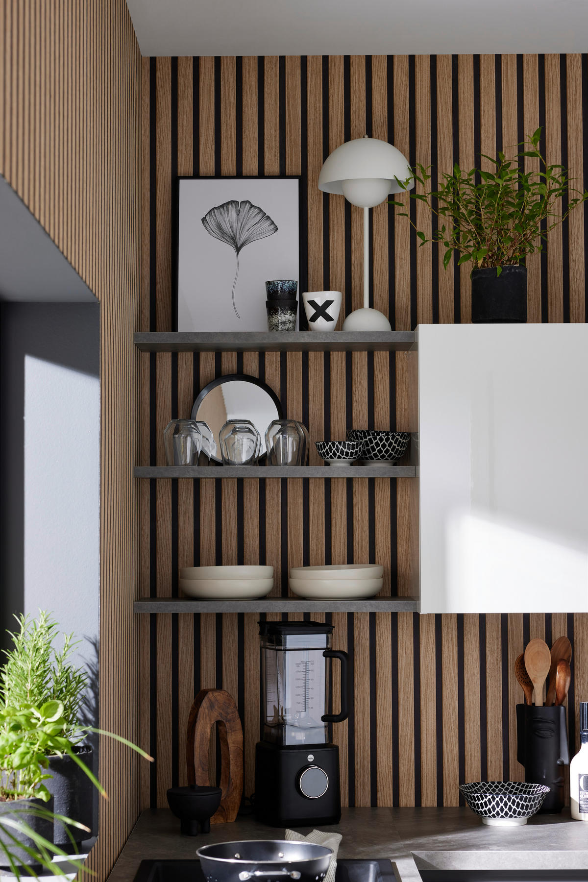 EINBAUKÜCHE   - Weiss, Design, Holzwerkstoff - Novel