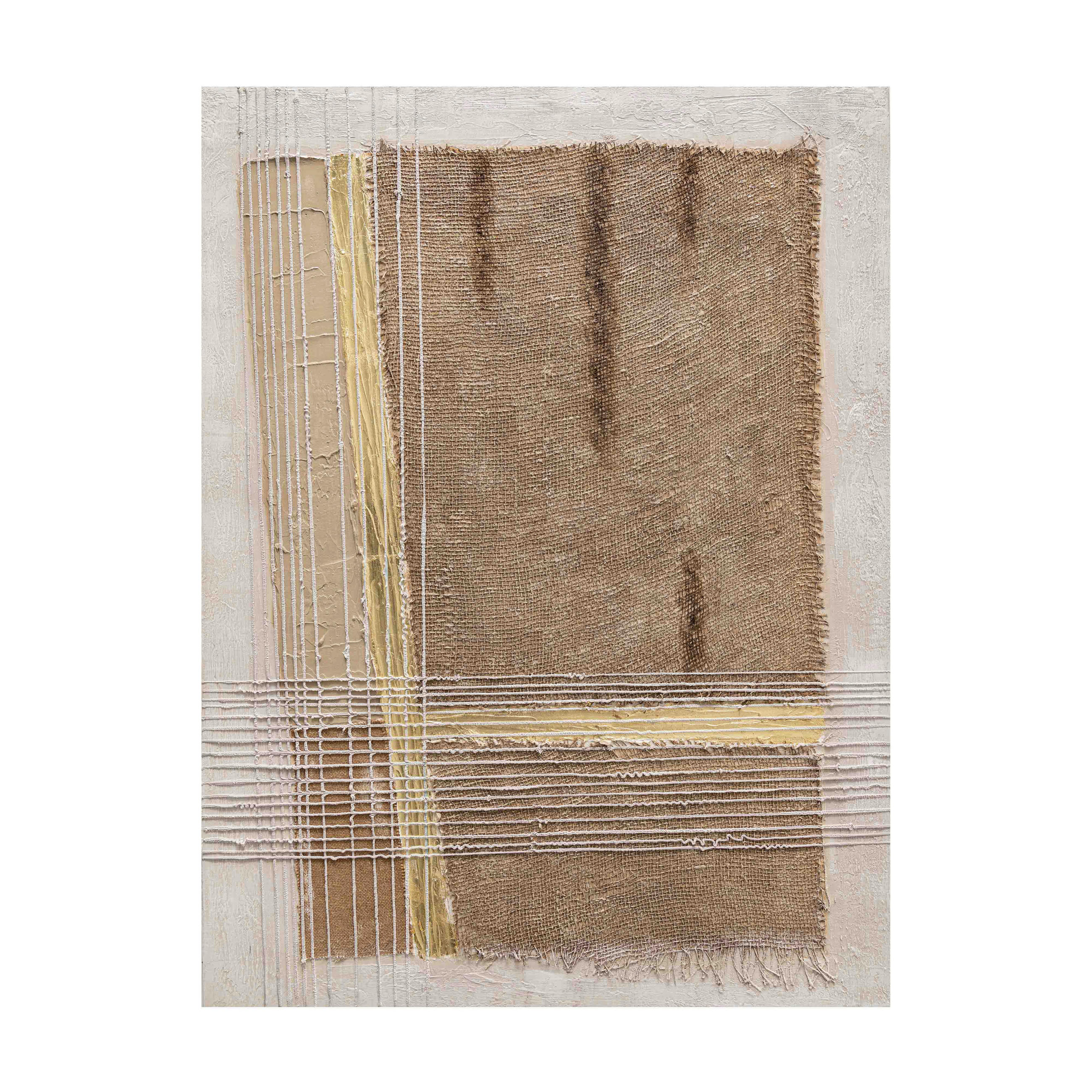 ÖLGEMÄLDE Abstraktes 90/120 cm  - Braun, Design, Holz/Kunststoff (90/120cm) - Monee