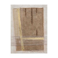 OLJEMÅLNING 90/120 cm  - brun, Design, trä/textil (90/120cm) - Monee