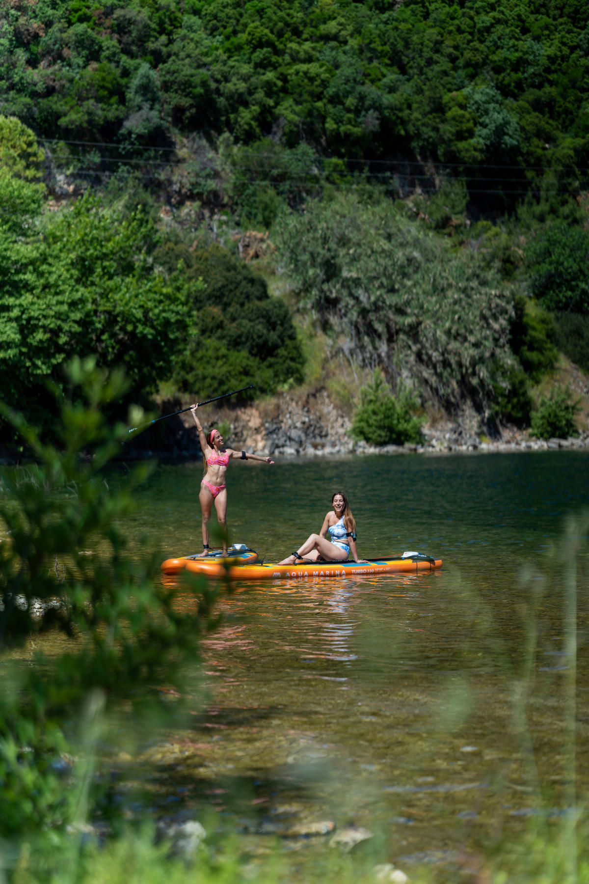 STAND-UP PADDLE BOARD AMGO -320PFS inkl. Motor  - Gelb, KONVENTIONELL, Kunststoff (320/81/15cm)