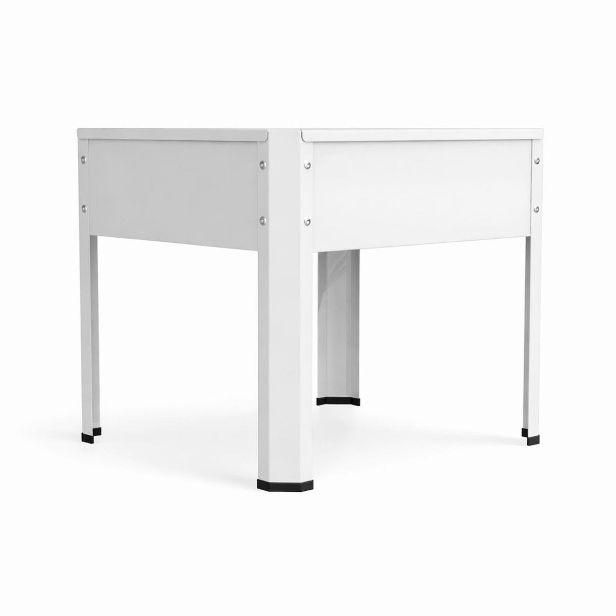 HOCHBEET - Weiss, Modern, Metall (50/45/40cm)