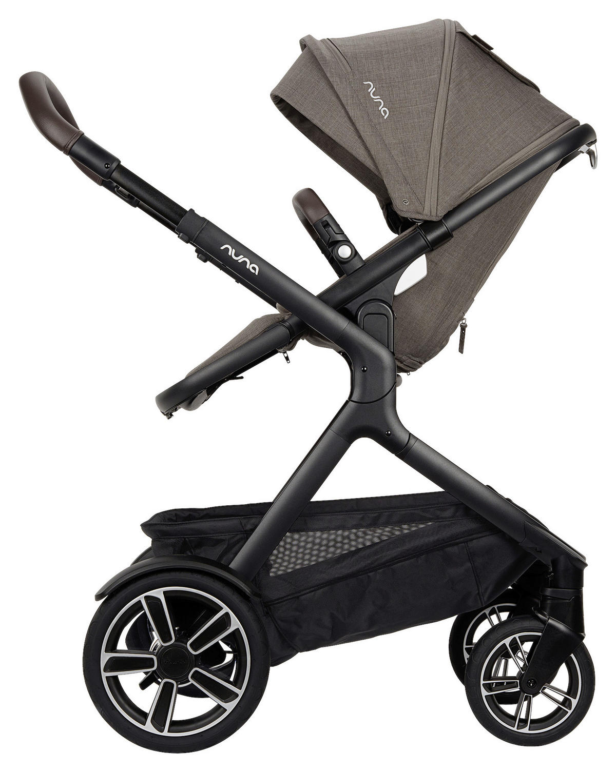 GESCHWISTERWAGEN Demi next  - Schwarz, Basics, Metall (63/123/83cm) - Nuna