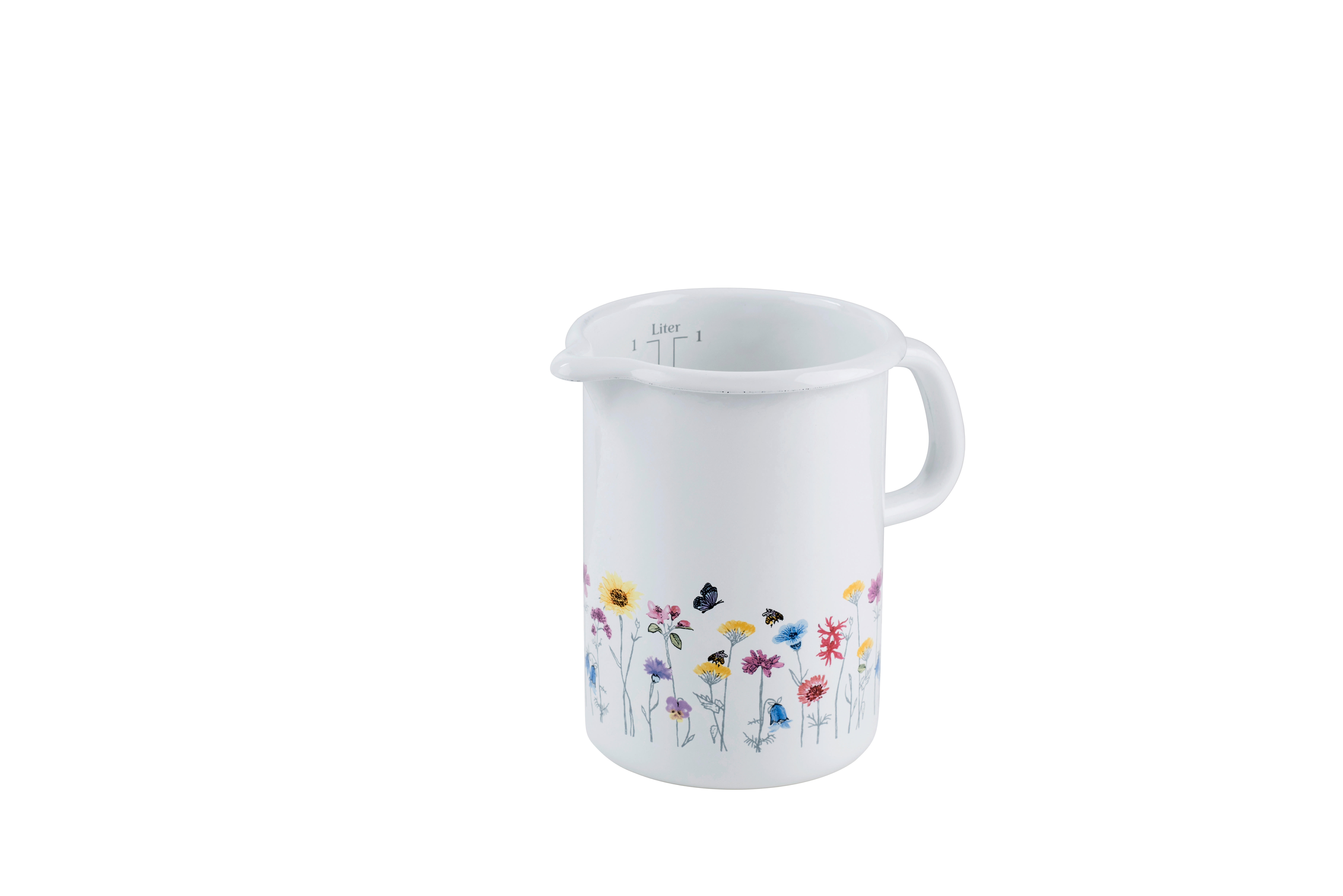 MESSBECHER - Weiß, LIFESTYLE, Metall (1l) - Riess