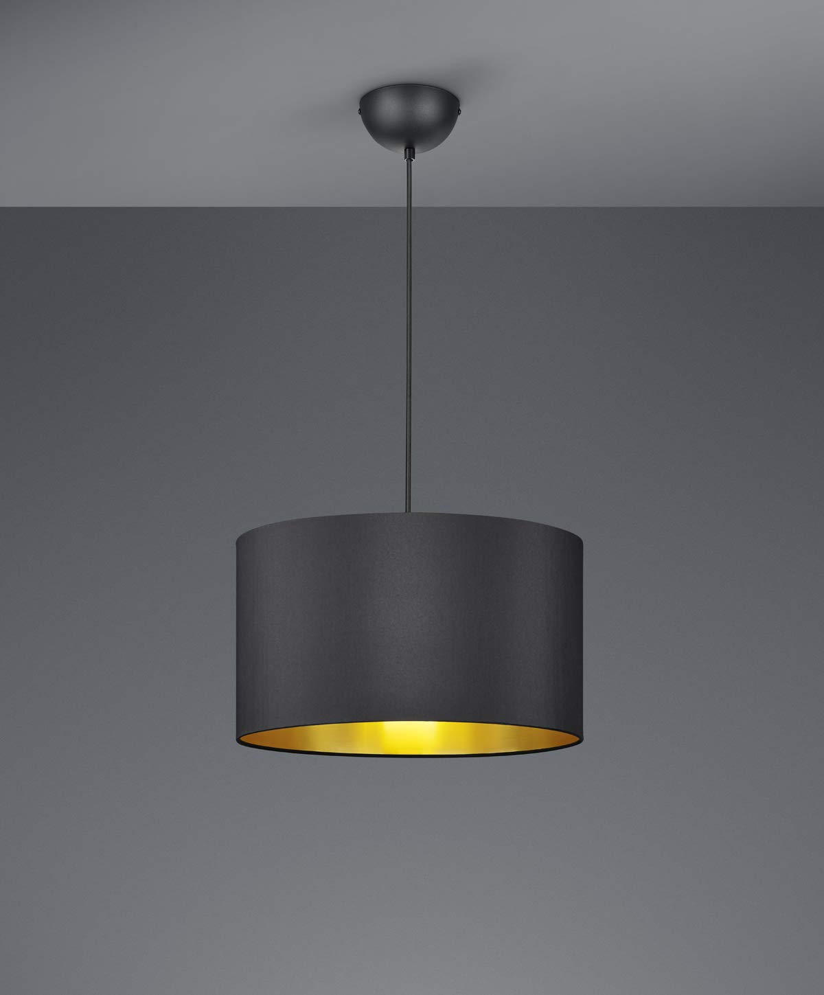 HÄNGELEUCHTE 40/150 cm    - Goldfarben/Schwarz, Design, Kunststoff/Textil (40/150cm) - Trio Leuchten
