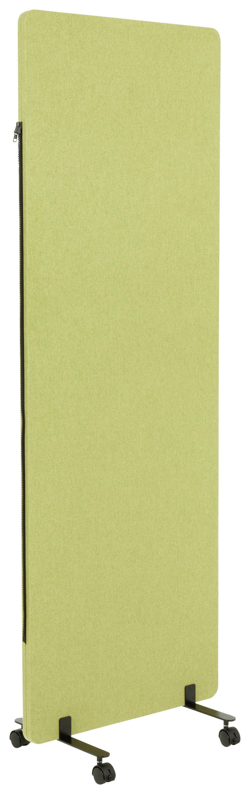 MELLANVÄGG  i metall, plast, textil  ljusgrön  - ljusgrön, Basics, metall/textil (60/177/3cm) - MID.YOU