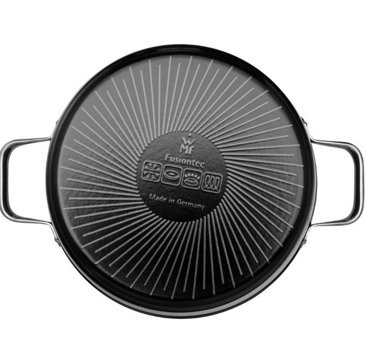 GRYTA FÖR KÖTT Fusiontec Aromatic 6,2 l  - stålfärgad/svart, Design, metall (24/15cm) - WMF
