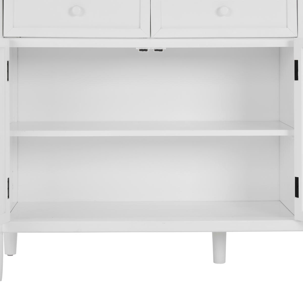 SIDEBOARD  in 150/45/97 cm  - Weiß/Naturfarben, ROMANTIK / LANDHAUS, Holz/Holzwerkstoff (150/45/97cm) - MID.YOU