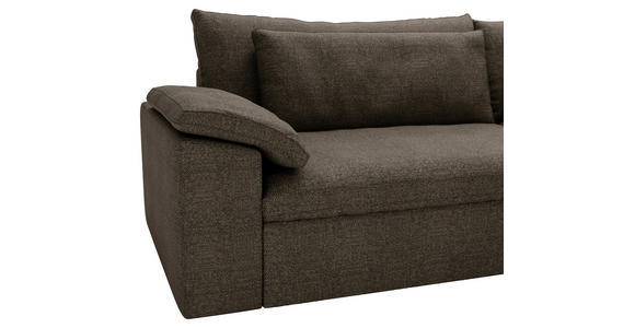 ECKSOFA  in Webstoff Braun  306/198 cm  - Schwarz/Braun, MODERN, Kunststoff/Textil (306/198cm) - Carryhome