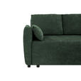 SCHLAFSOFA  in Chenille Waldgrün  - Waldgrün/Schwarz, KONVENTIONELL, Kunststoff/Textil (161/90/108cm) - Carryhome