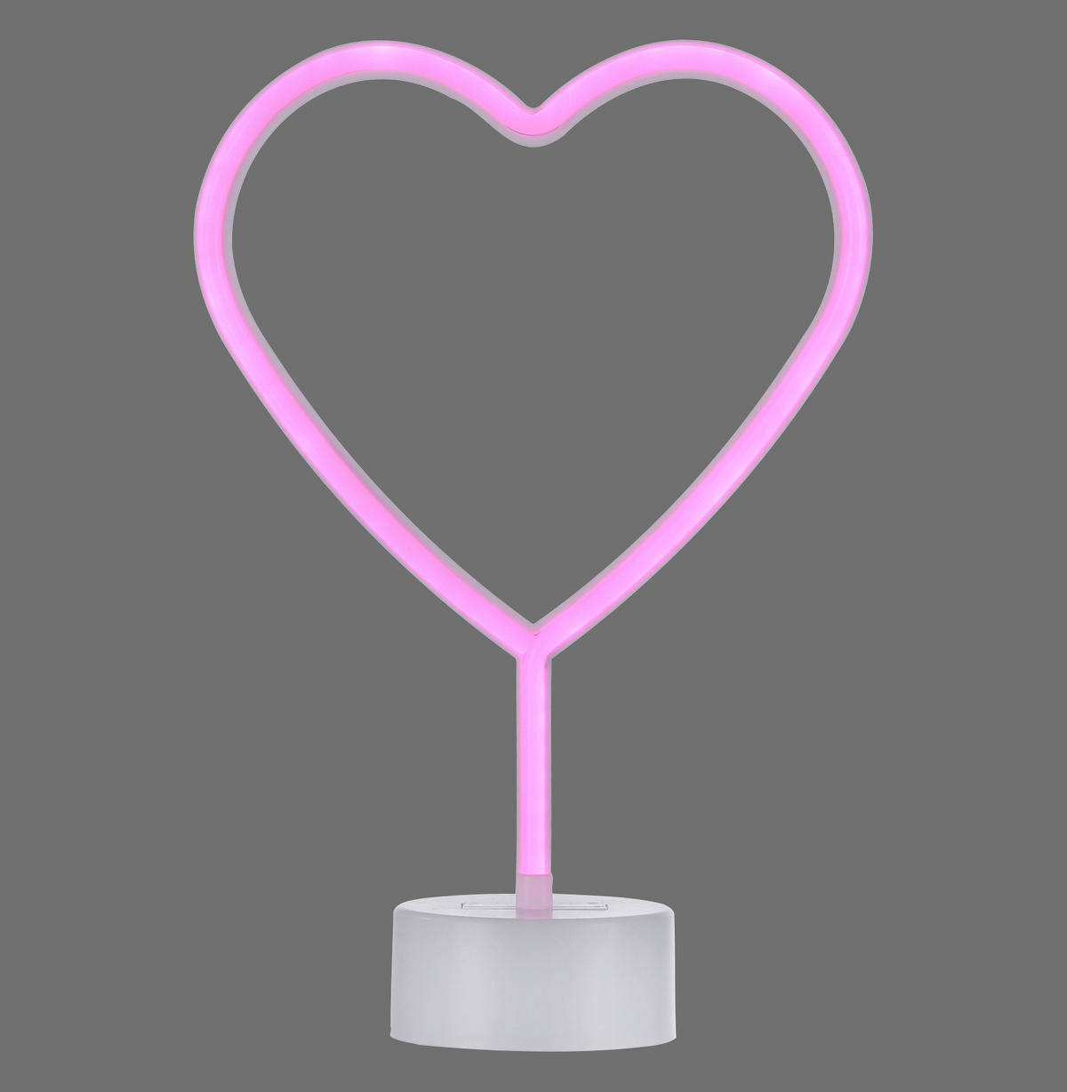 UKRASNA LED LAMPA  - pink, Trendi, plastika (20/8,5/30cm)
