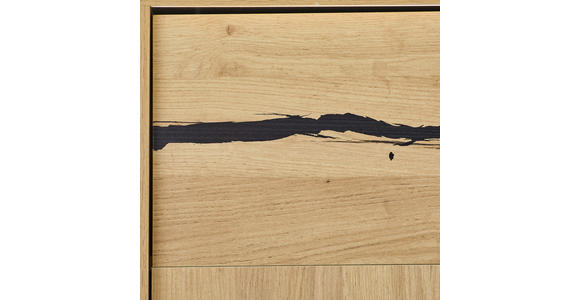 LOWBOARD  200/61/40 cm  - Eichefarben/Schwarz, KONVENTIONELL, Holzwerkstoff (200/61/40cm) - Xora