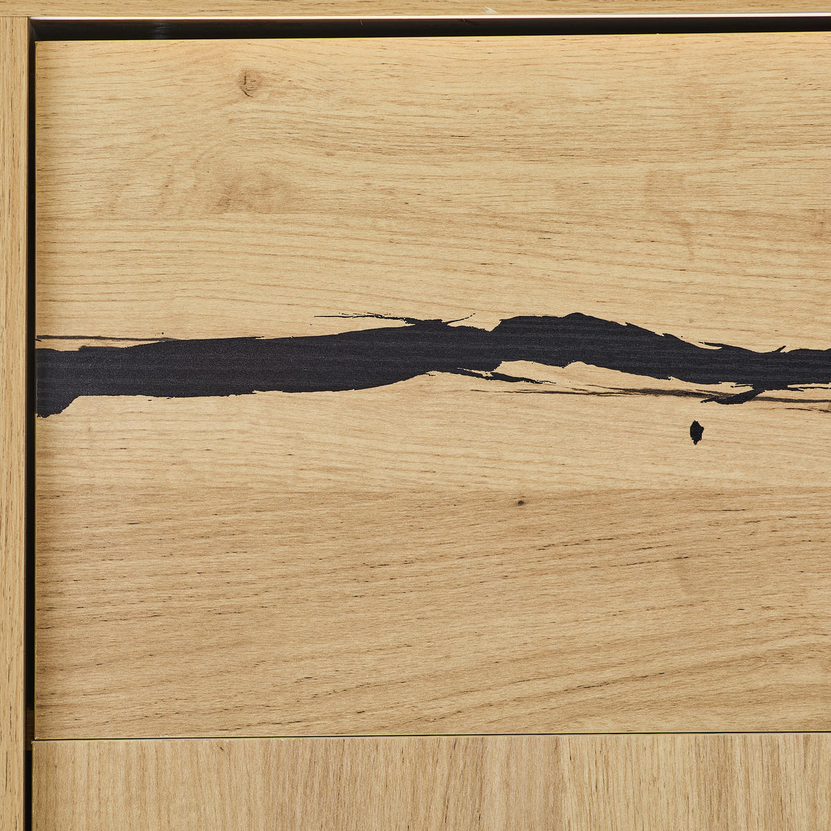 LOWBOARD  200/61/40 cm  - Eichefarben/Schwarz, KONVENTIONELL, Holzwerkstoff (200/61/40cm) - Xora