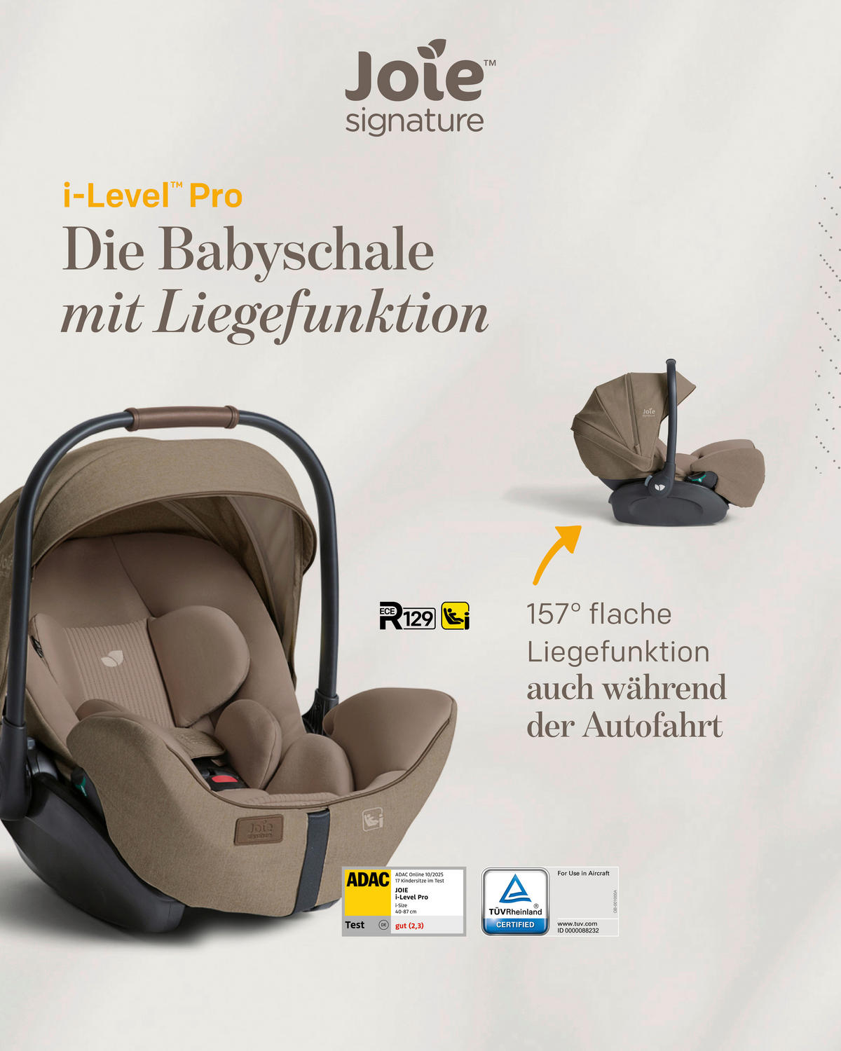 KINDERWAGENSET Vinca 4in1  - Schwarz/Olivgrün, Basics, Metall (65/109/97cm) - JOIE SIGNATURE