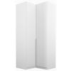 ECKKLEIDERSCHRANK 100/229/102 cm  - Weiss/Hellgrau, Modern, Holzwerkstoff (100/229/102cm) - Rauch Möbel