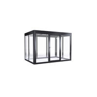 GERÄTEHAUS 338/229/233 cm  - Anthrazit, Basics, Glas/Metall (338/229/233cm)