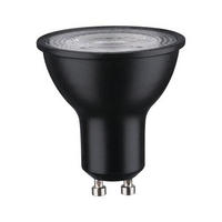 LED-LEUCHTMITTEL   GU10 7 W  - Schwarz, Design (5,1/5,4cm) - Paulmann