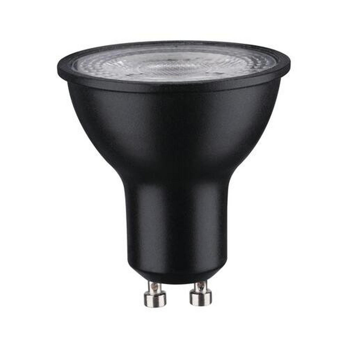 LED-LEUCHTMITTEL   GU10 7 W  - Schwarz, Design (5,1/5,4cm) - Paulmann