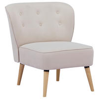 KŘESLO, textil, béžová - přírodní barvy/béžová, Design, dřevo/textil (75/82/80cm) - Livetastic