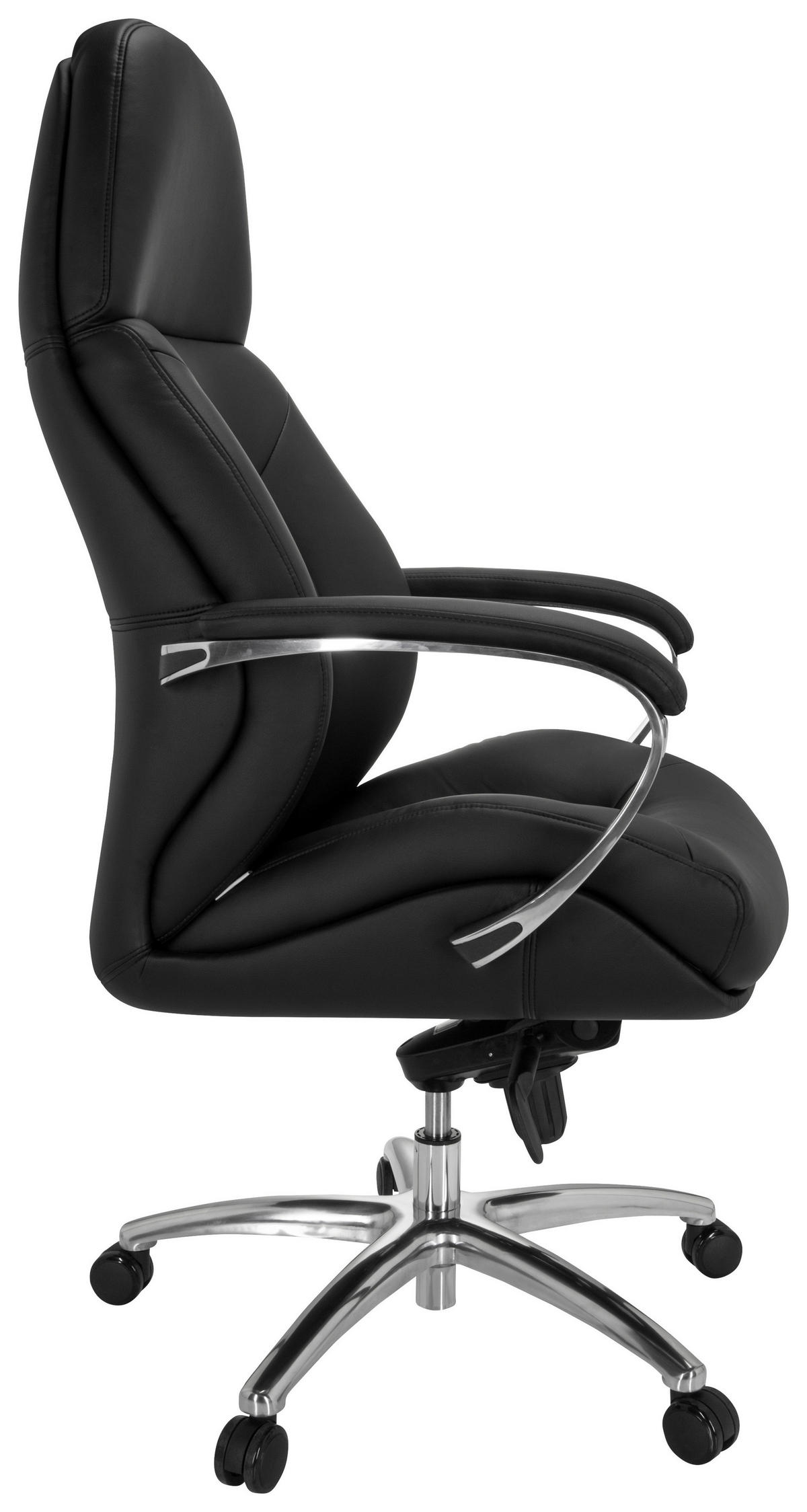 PISARNIŠKI STOL tekstil črna  - srebrne barve/črna, Moderno, kovina/umetna masa (73/137/73cm) - MID.YOU