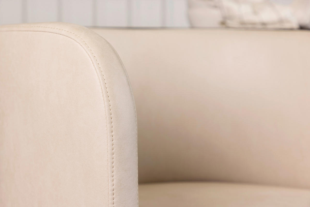 STOL stål flatväv  - beige/svart, Design, metall/textil (58/75/60cm) - Livetastic