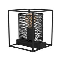 TISCHLEUCHTE 16,5/16,5/19 cm   - Schwarz, Design, Metall (16,5/16,5/19cm) - Eglo