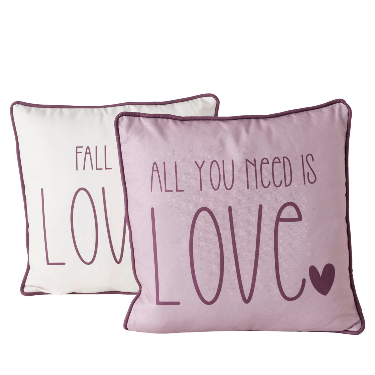 SOFAKISSEN  45/45 cm   - Dunkelrosa/Beige, Trend, Textil (45/45cm)