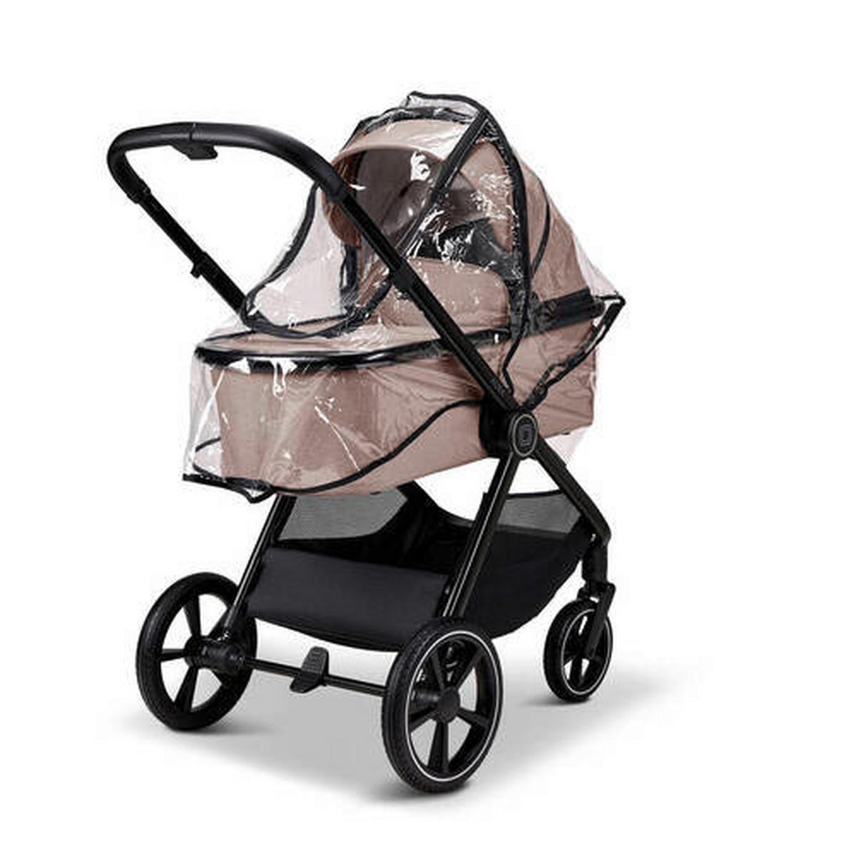 KINDERWAGENSET  Aura Set  Sand Melange  - Sandfarben, Basics (140/61/115cm) - Moon