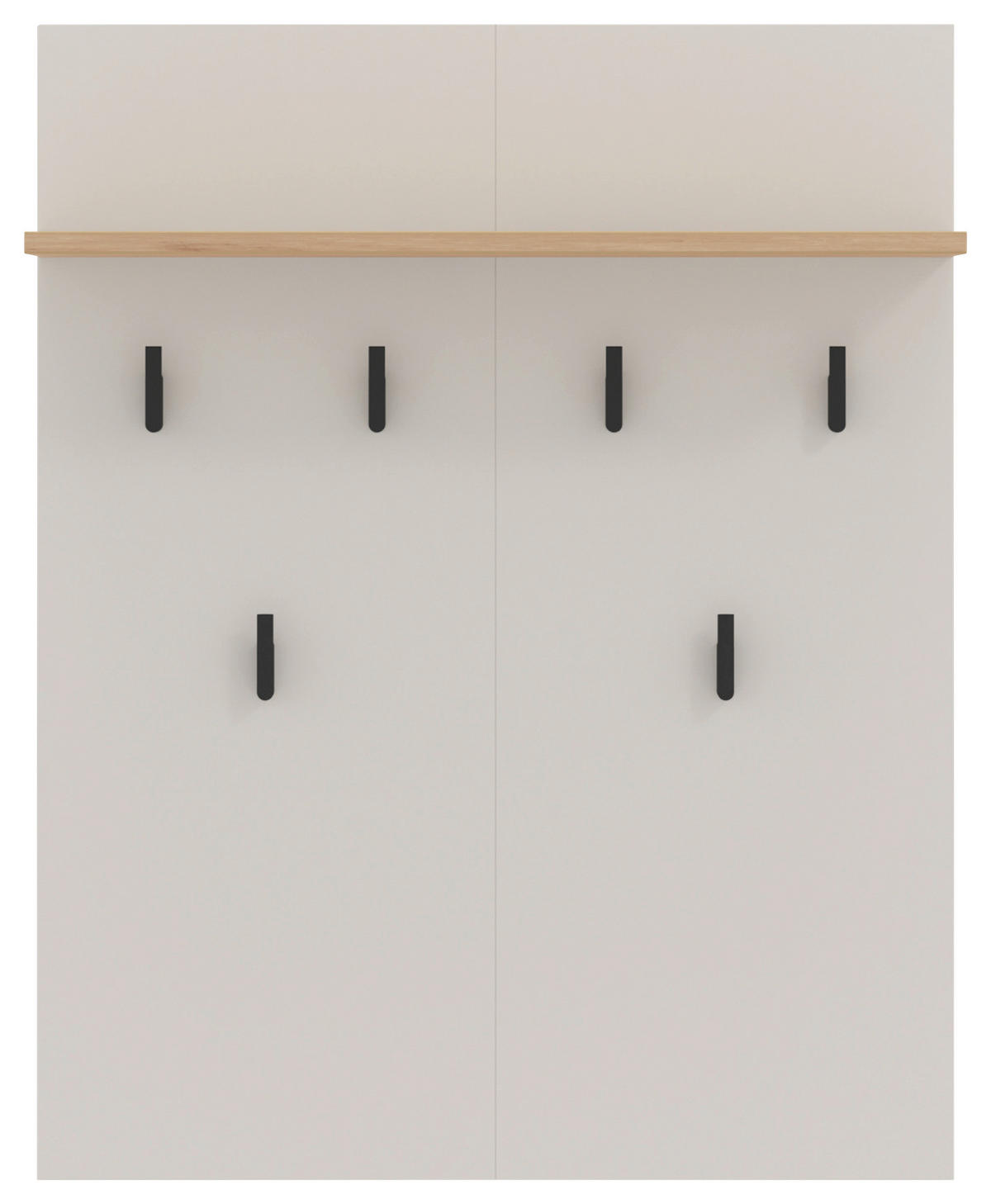 GARDEROBE 5-teilig  in 220/192,5/40 cm  - Kaschmir/Eiche Artisan, Basics, Glas/Holzwerkstoff (220/192,5/40cm) - Carryhome