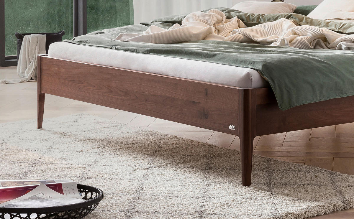 BETT 140/200 cm  in Nussbaumfarben   - Nussbaumfarben, Basics, Holz (140/200cm) - Hasena