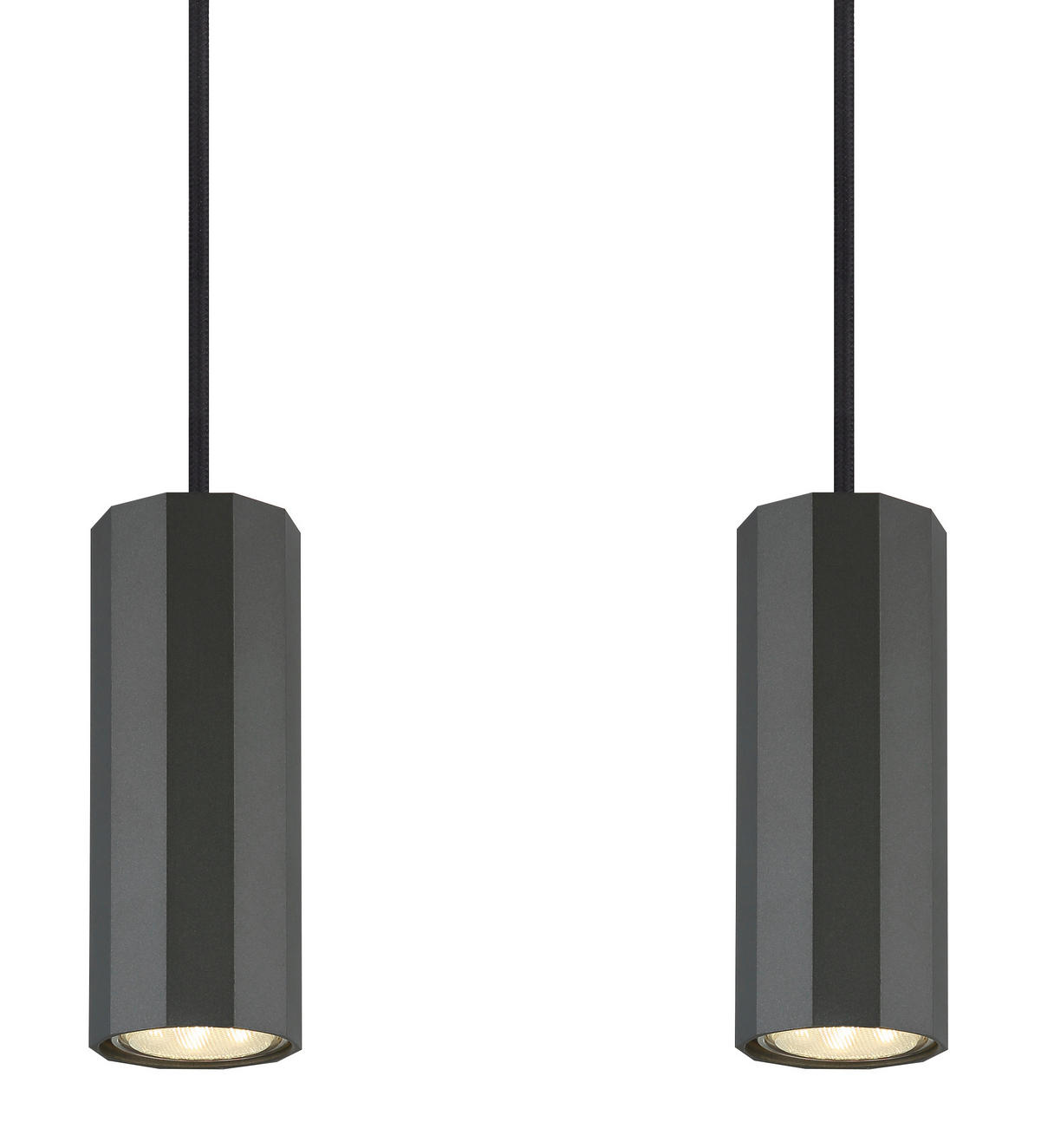 HÄNGELEUCHTE 61/6/120 cm    - Grau, Design, Metall (61/6/120cm) - Globo