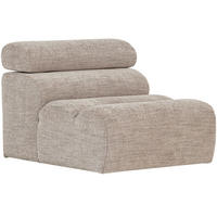 SOFAELEMENT Novi Webstoff Naturfarben  - Schwarz/Naturfarben, Design, Kunststoff/Textil (82/86/113cm) - Livetastic