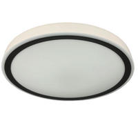 LED-DECKENLEUCHTE     - Schwarz, Konventionell, Kunststoff (6.5/37/37cm)