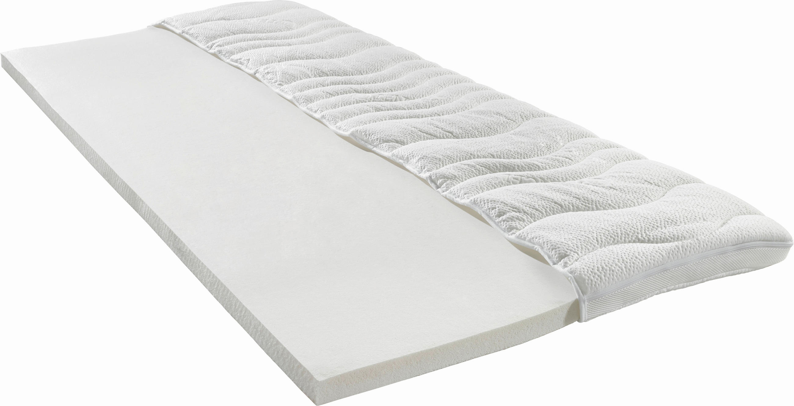 TOPPER 180/200 cm Höhe ca. 5 cm  - Weiß, Basics, Textil (180/200cm) - Sleeptex