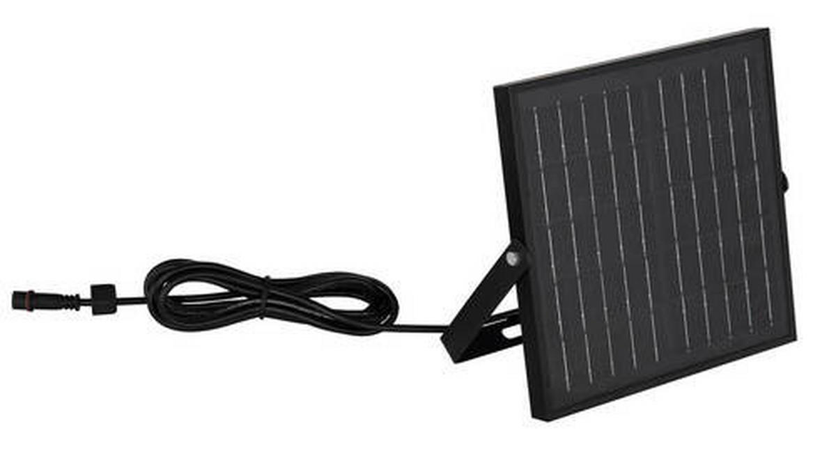 SOLARLEUCHTE 24,3/14/25,4 cm   - Klar/Schwarz, Basics, Glas/Kunststoff (24,3/14/25,4cm) - Globo
