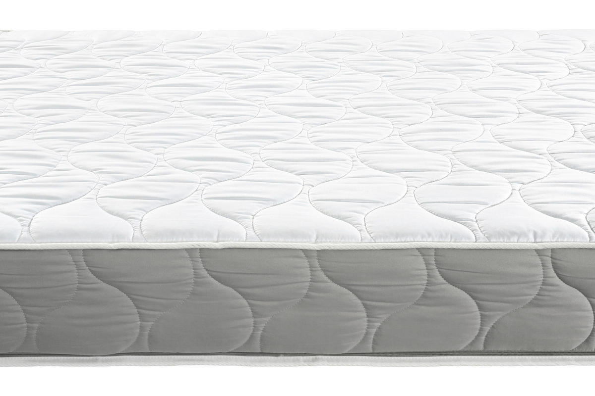MATRACE ZE STUDENÉ PĚNY, 90/200 cm - šedá/bílá, Basics, textil (90/200cm) - Swedish Line