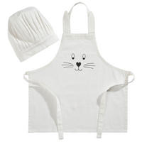 Baumwoll Kinderschürzen-Set Weiß  - Weiß, Trend, Textil (55/56cm) - My Baby Lou