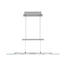 Led-hängeleuchte - Nickelfarben, Design, Glas/Metall (80/8/150cm) - Novel Led-hängeleuchte - Nickelfarben, Design, Glas/Metall (80/8/150cm) - Novel